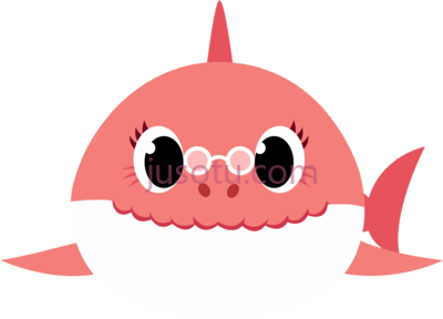 鲨鱼宝宝,grandma shark PNG