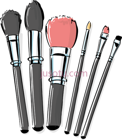 化妆刷,cosmetic makeup brushes PNG