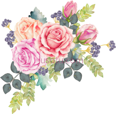 花环花束,water floral wreath flowers bouquet PNG