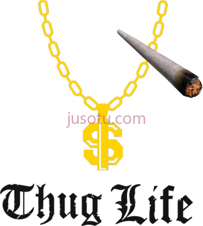 暴徒生活项链,reddit thug life PNG