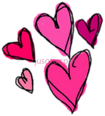 粉红心,cute pink duo de playeras amor PNG