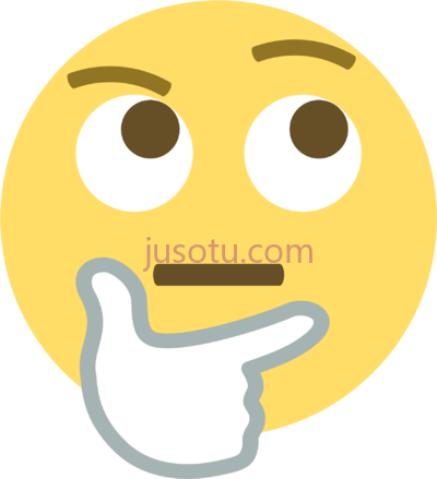 思考脸,thinking face PNG
