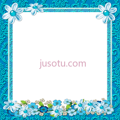 花框,floral flower PNG