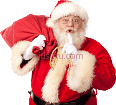 圣诞老人,santa claus silence real PNG