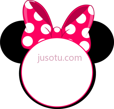 米妮老鼠,minnie mouse head invitation PNG