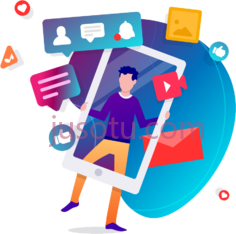 社交媒体营销PNG