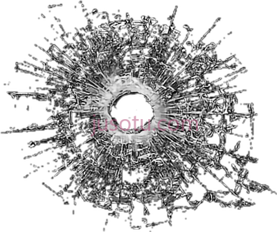 弹孔玻璃破碎,bullethole glassshatter hole cracked bullet shot PNG