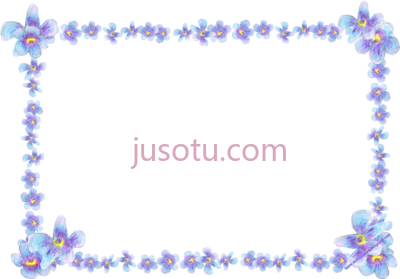 紫色花蝴蝶框,frame flowers butterflies purple PNG