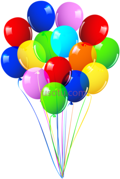 祝你生日快乐气球,bunch happy birthday PNG