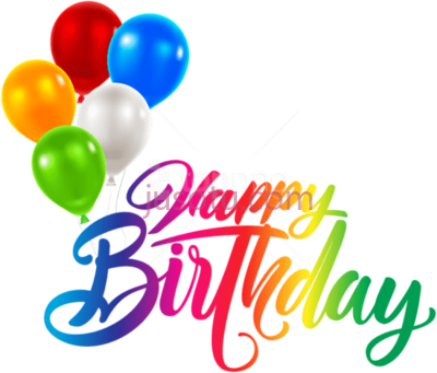 生日快乐气球,text PNG