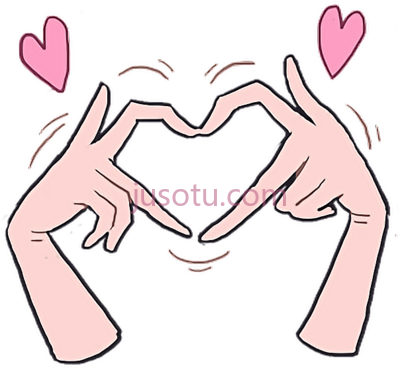 卡哇伊,love kawaii cute hands cartoon anime PNG