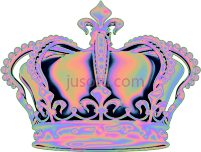 王冠,holo vaporwave PNG
