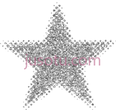 银色闪光星PNG