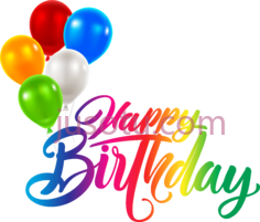 生日快乐气球PNG