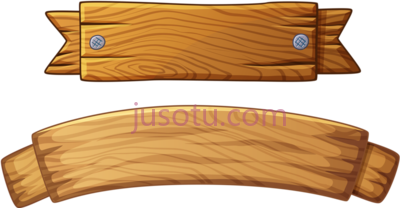 木质横幅,wood banner PNG