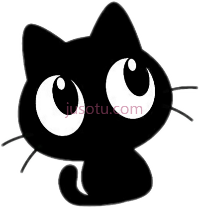 黑色猫,cute kawaii black chacha dofus PNG
