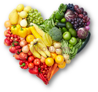 水果蔬菜,produce super savers fruits and vegetables heart PNG