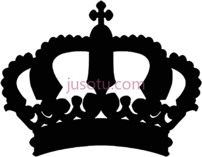 皇冠,crown silhouette king and queen cups PNG