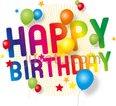 生日快乐彩色PNG