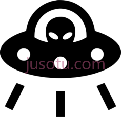 黑白不明飞行物PNG