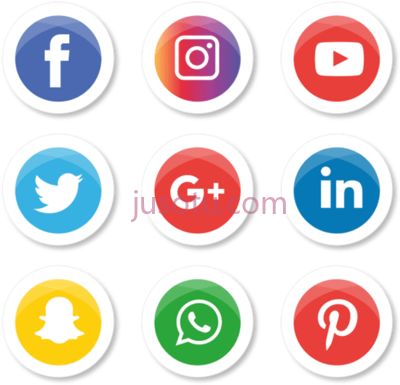 社交媒体,facebook instagram logo social media icons PNG