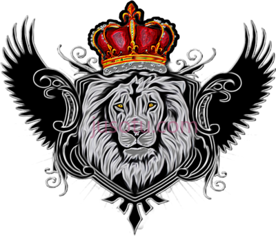 狮子翅膀,lion wings couronne PNG