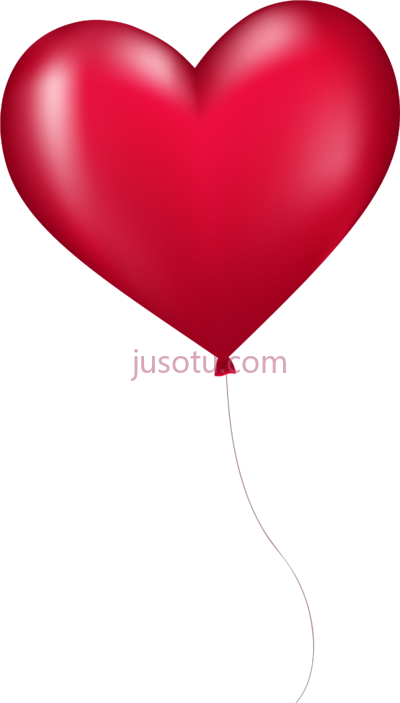 心红气球,shape balloons red PNG