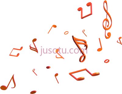 彩色音符,colorful musical notes efeito para fotos PNG