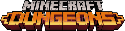 我的世界,minecraft dungeons logo PNG