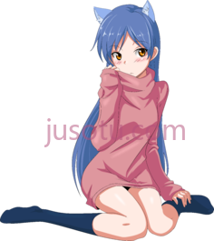 女孩全身坐,动漫,动画 PNG