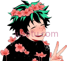 我的英雄学院绿谷出久PNG