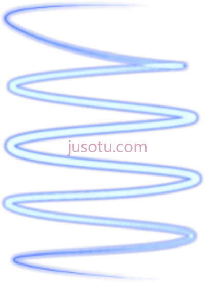 螺旋霓虹蓝色,spiral neon blue glowing PNG
