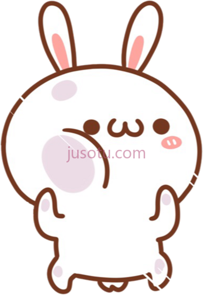 可爱小白兔,kawaii cute bunny white rabbit PNG