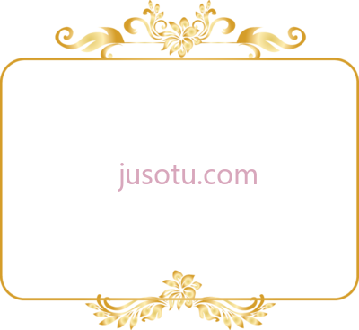金饰框,golden ornament ornamental frame shape PNG