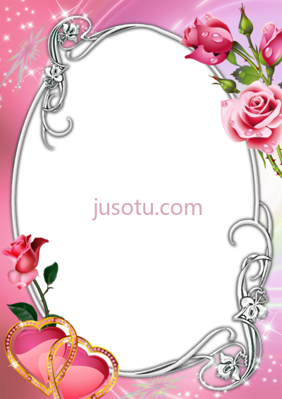 椭圆形玫瑰边框,borders flower rose oval PNG