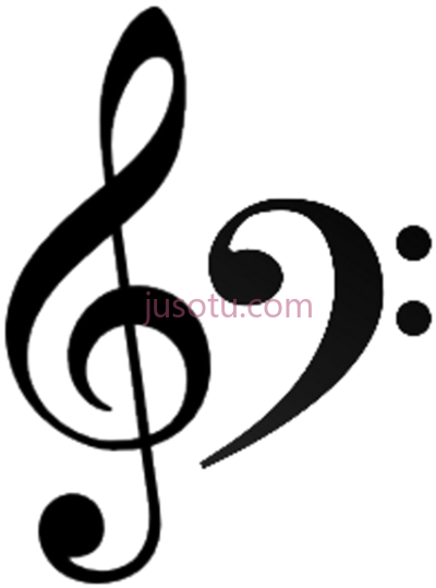 乐谱符号,music notation symbols treble clef small PNG