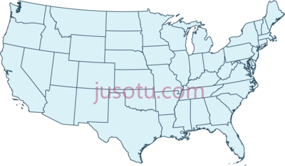 美国地图,united states outline map bluerobin blank us PNG