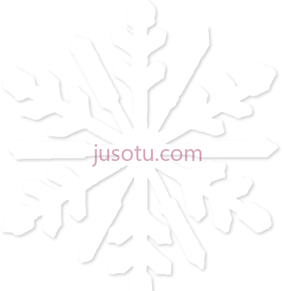 白色雪花,white snowflake PNG