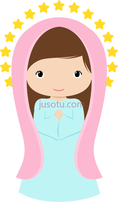 圣母玛利亚,de virgencitas please virgen maria dibujo animado PNG