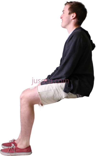 坐着的人,sitting cutouts PNG
