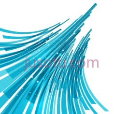 青绿色抽象线PNG