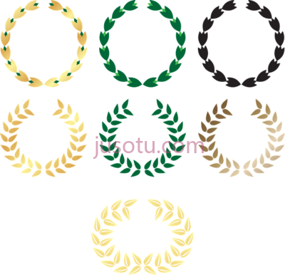 花环桂冠,wreath laurel award isolated frame PNG