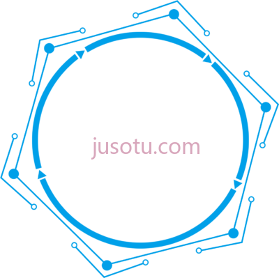 技术蓝线,technology border blue line and circle PNG