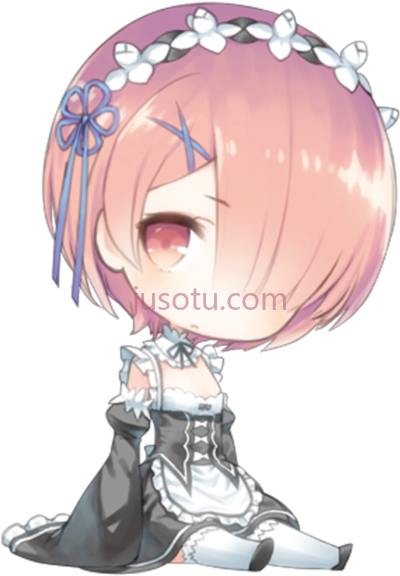 从零开始的异世界生活,kawaii cute girl rezero rem ram maid PNG