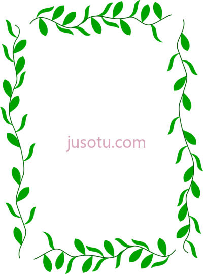 叶子边框,big leaves PNG