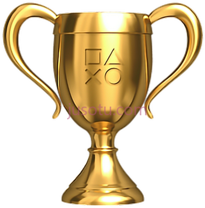 黄金奖杯,gold game playstation trophy ps3 PNG
