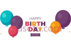 生日快乐气球PNG