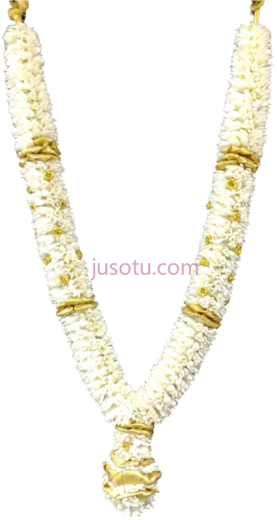 茉莉花环项链,jasmine garland necklace PNG
