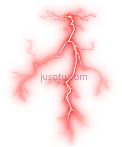 红色闪电,red lightning PNG