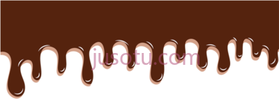融化巧克力,realistic melted drops chocolate escorrendo PNG